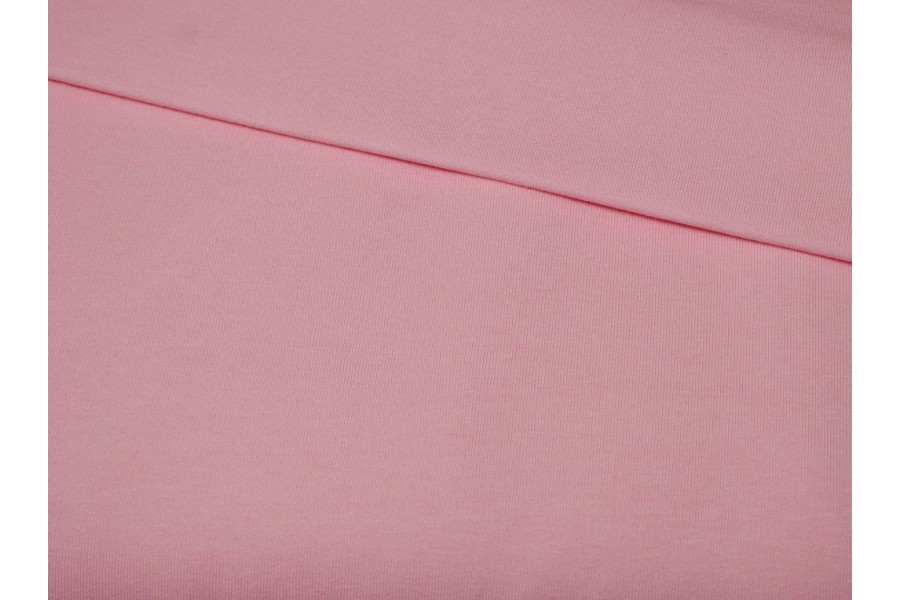 10cm Sommersweat uni - rosa  (Grundpreis € 14,00/m)